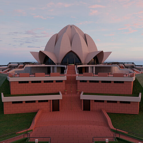 Lotus Temple 3D model