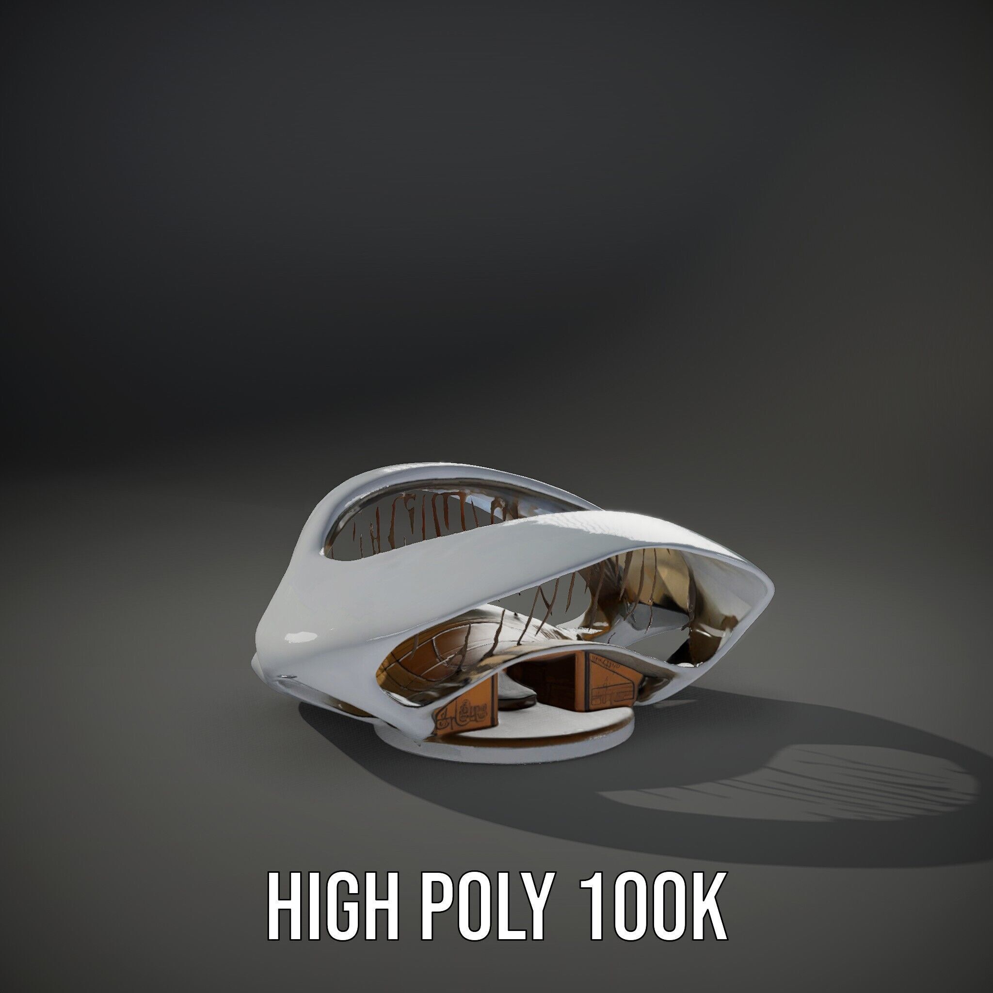 Futuristic Architectural Model Pack  Curved Structure Design Low-poly 3D model_14