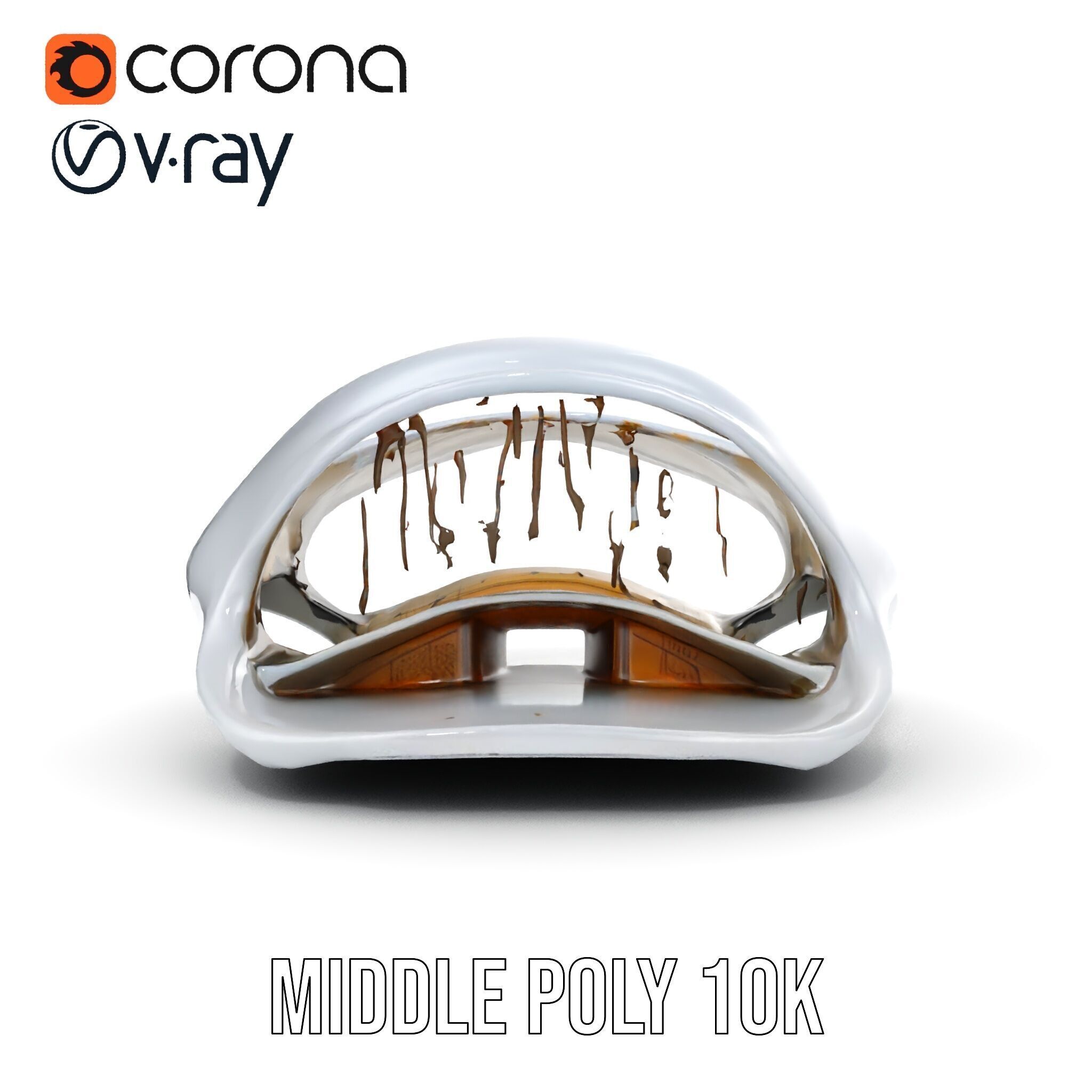 Futuristic Architectural Model Pack  Curved Structure Design Low-poly 3D model_24