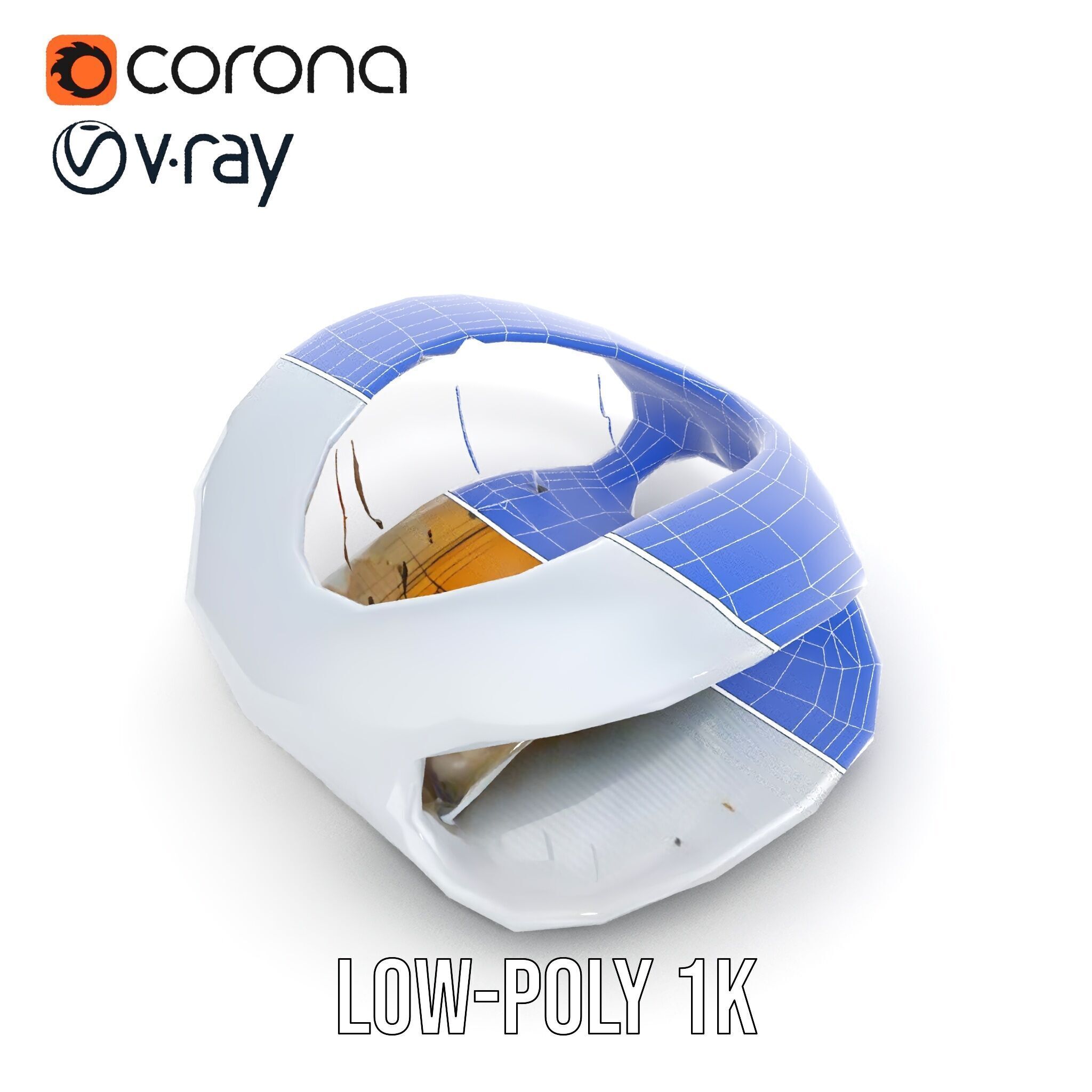 Futuristic Architectural Model Pack  Curved Structure Design Low-poly 3D model_18