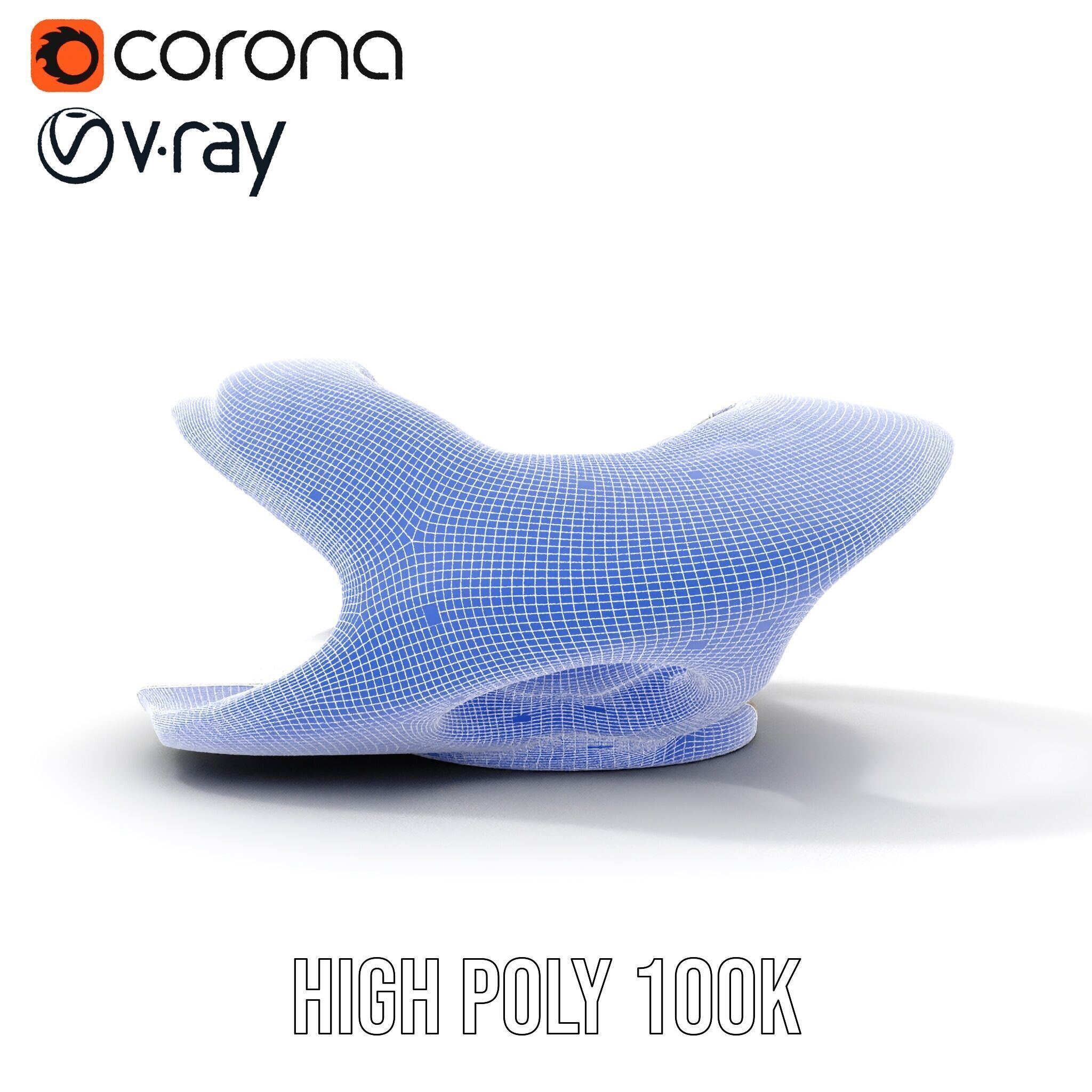 Futuristic Architectural Model Pack  Curved Structure Design Low-poly 3D model_38