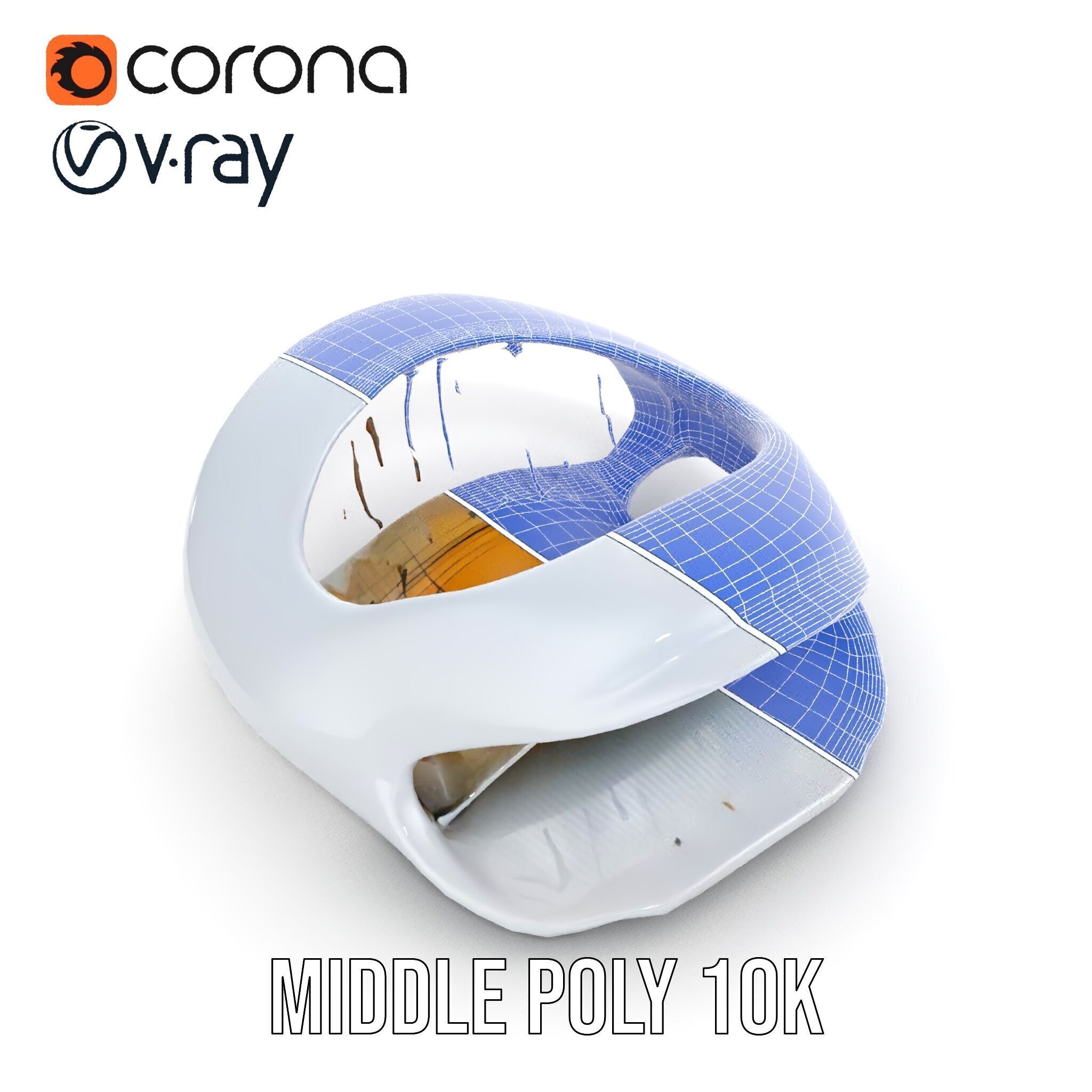 Futuristic Architectural Model Pack  Curved Structure Design Low-poly 3D model_17