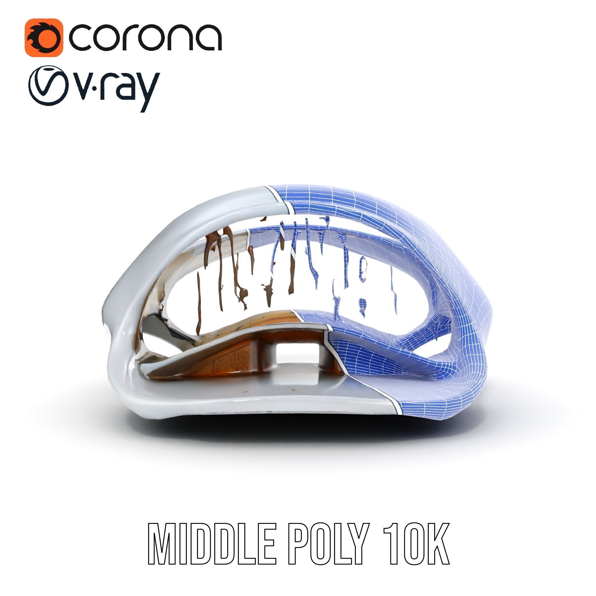 Futuristic Architectural Model Pack  Curved Structure Design Low-poly 3D model_27