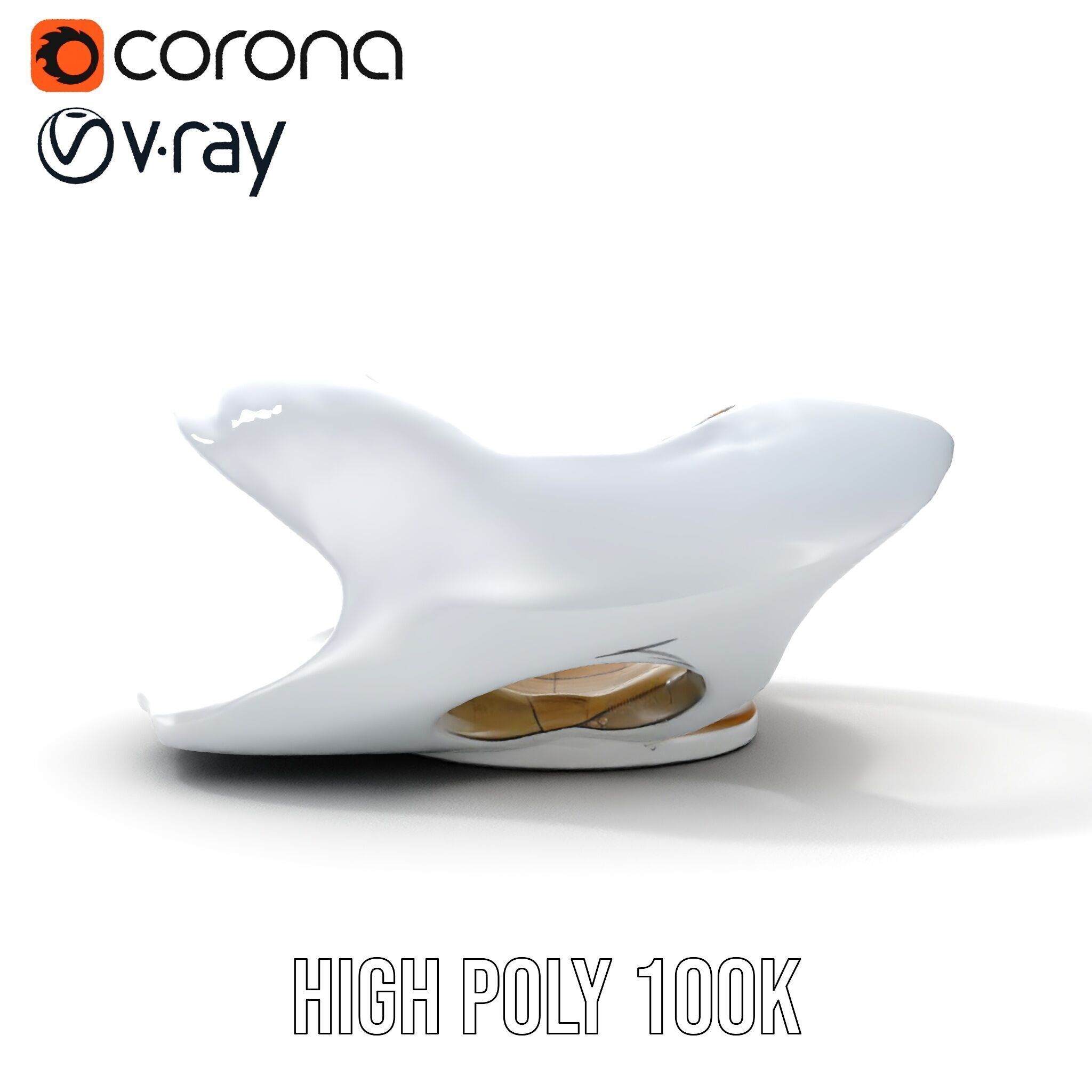 Futuristic Architectural Model Pack  Curved Structure Design Low-poly 3D model_21