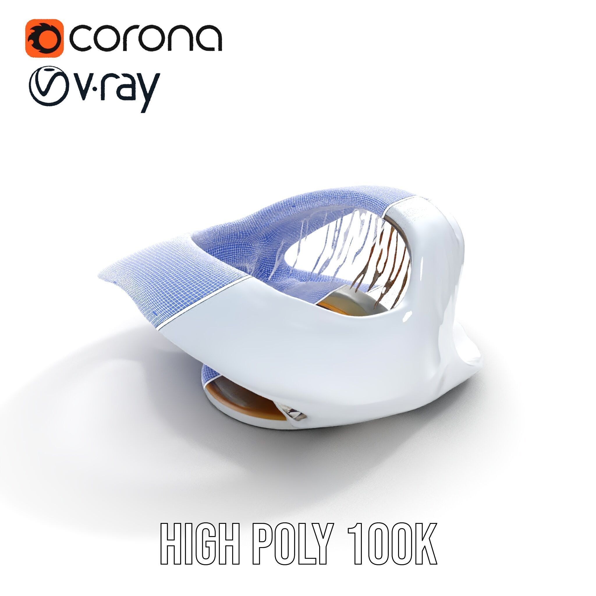 Futuristic Architectural Model Pack  Curved Structure Design Low-poly 3D model_26