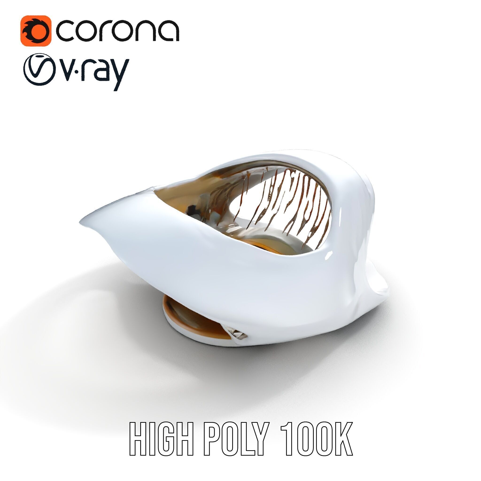 Futuristic Architectural Model Pack  Curved Structure Design Low-poly 3D model_32