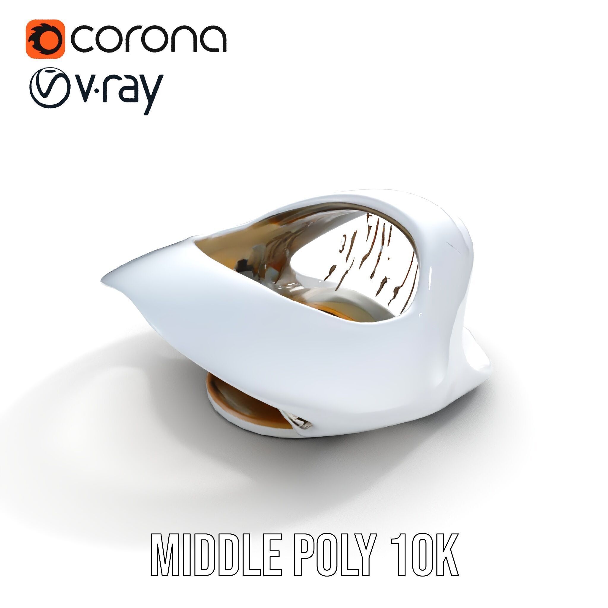 Futuristic Architectural Model Pack  Curved Structure Design Low-poly 3D model_9