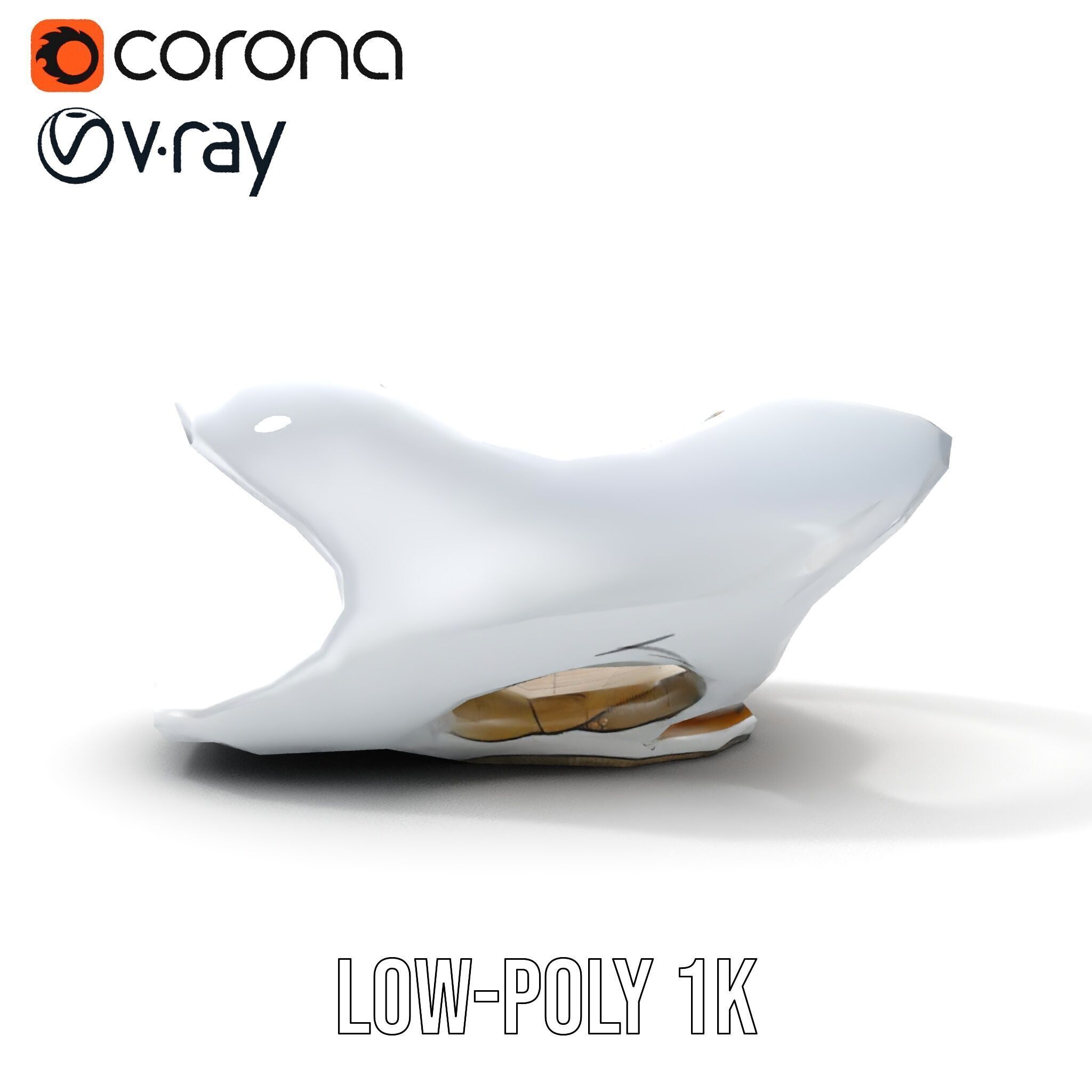 Futuristic Architectural Model Pack  Curved Structure Design Low-poly 3D model_28