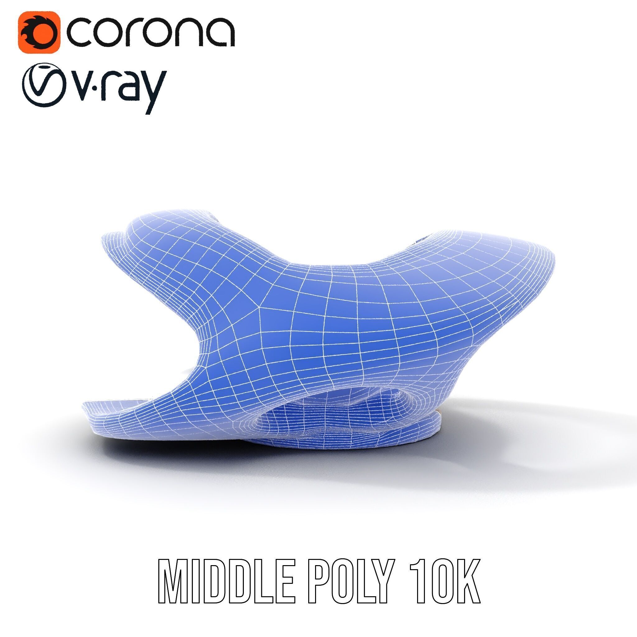 Futuristic Architectural Model Pack  Curved Structure Design Low-poly 3D model_19