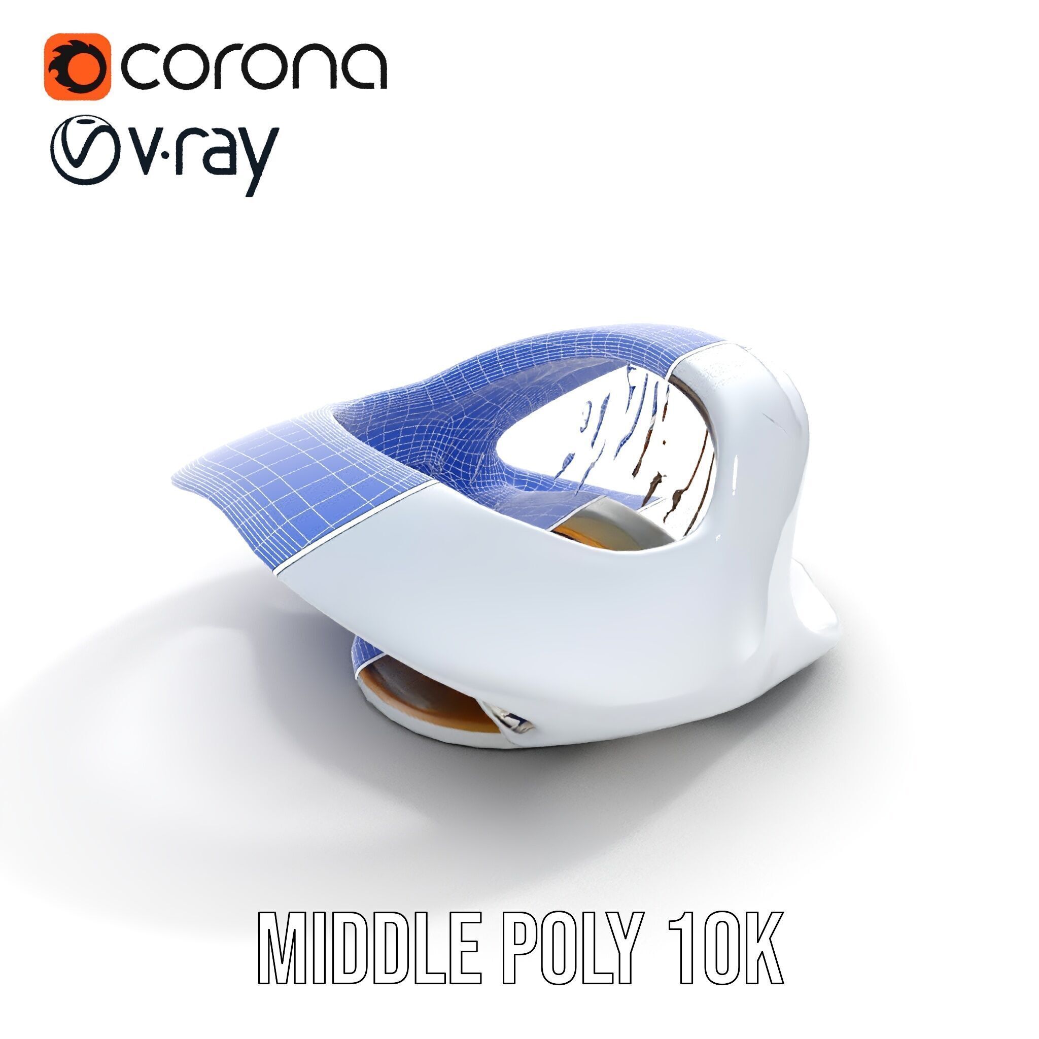 Futuristic Architectural Model Pack  Curved Structure Design Low-poly 3D model_22