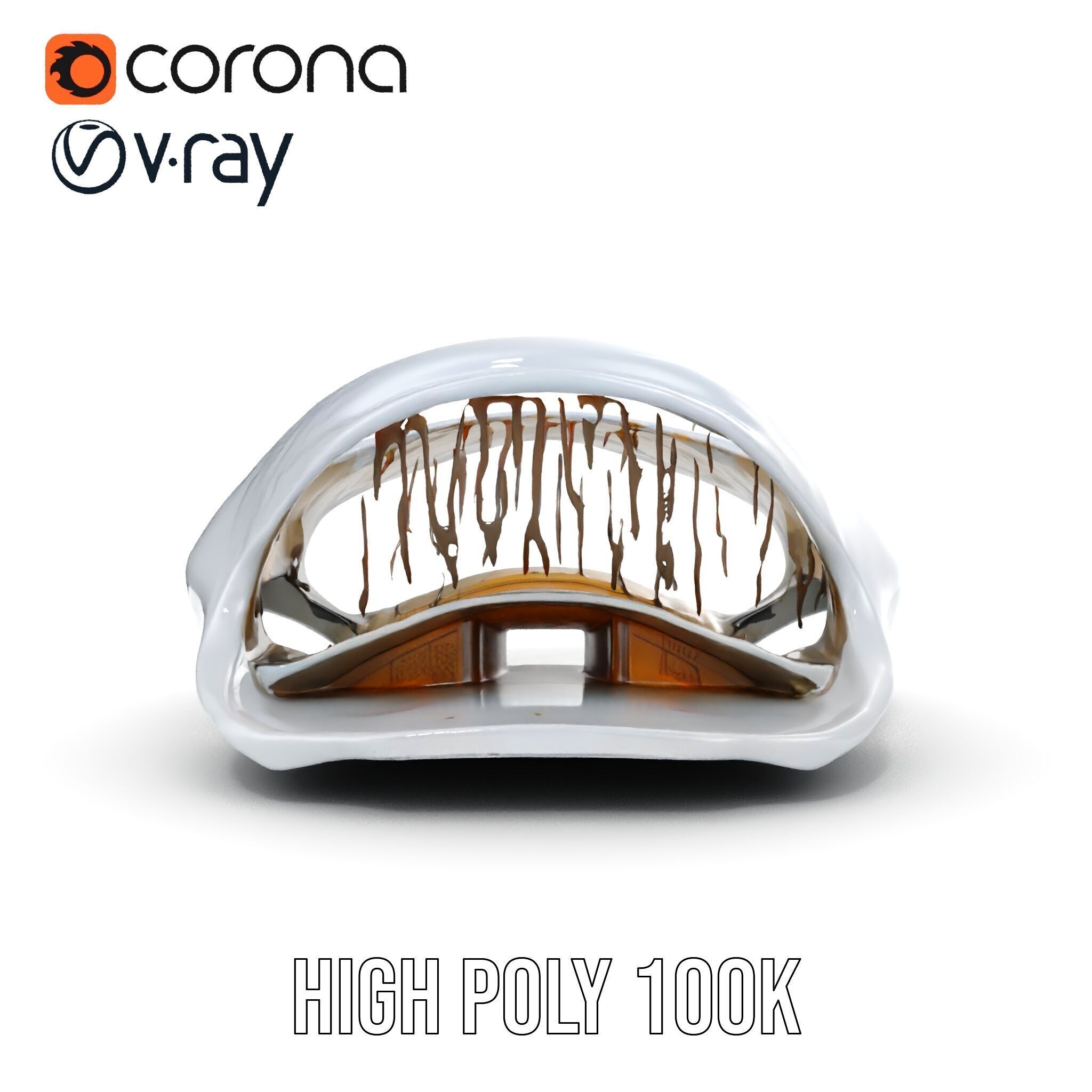 Futuristic Architectural Model Pack  Curved Structure Design Low-poly 3D model_35