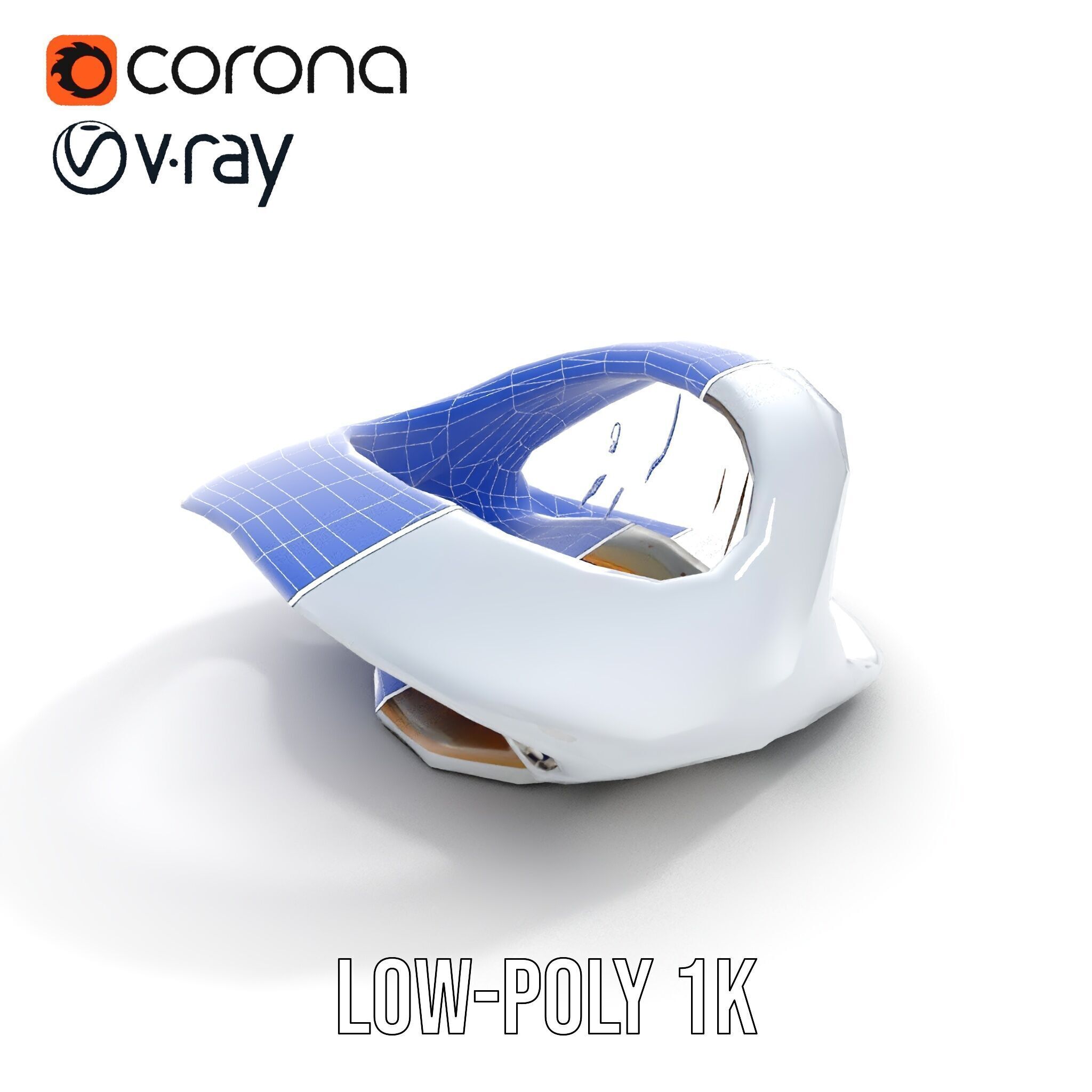 Futuristic Architectural Model Pack  Curved Structure Design Low-poly 3D model_23