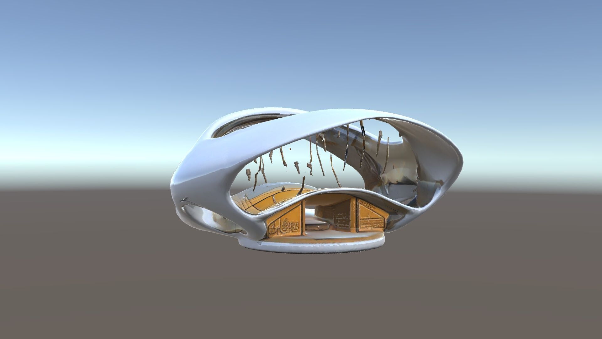 Futuristic Architectural Model Pack  Curved Structure Design Low-poly 3D model_33