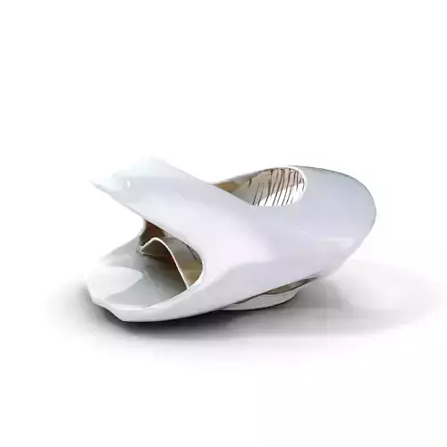 Futuristic Architectural Model Pack  Curved Structure Design Low-poly 3D model