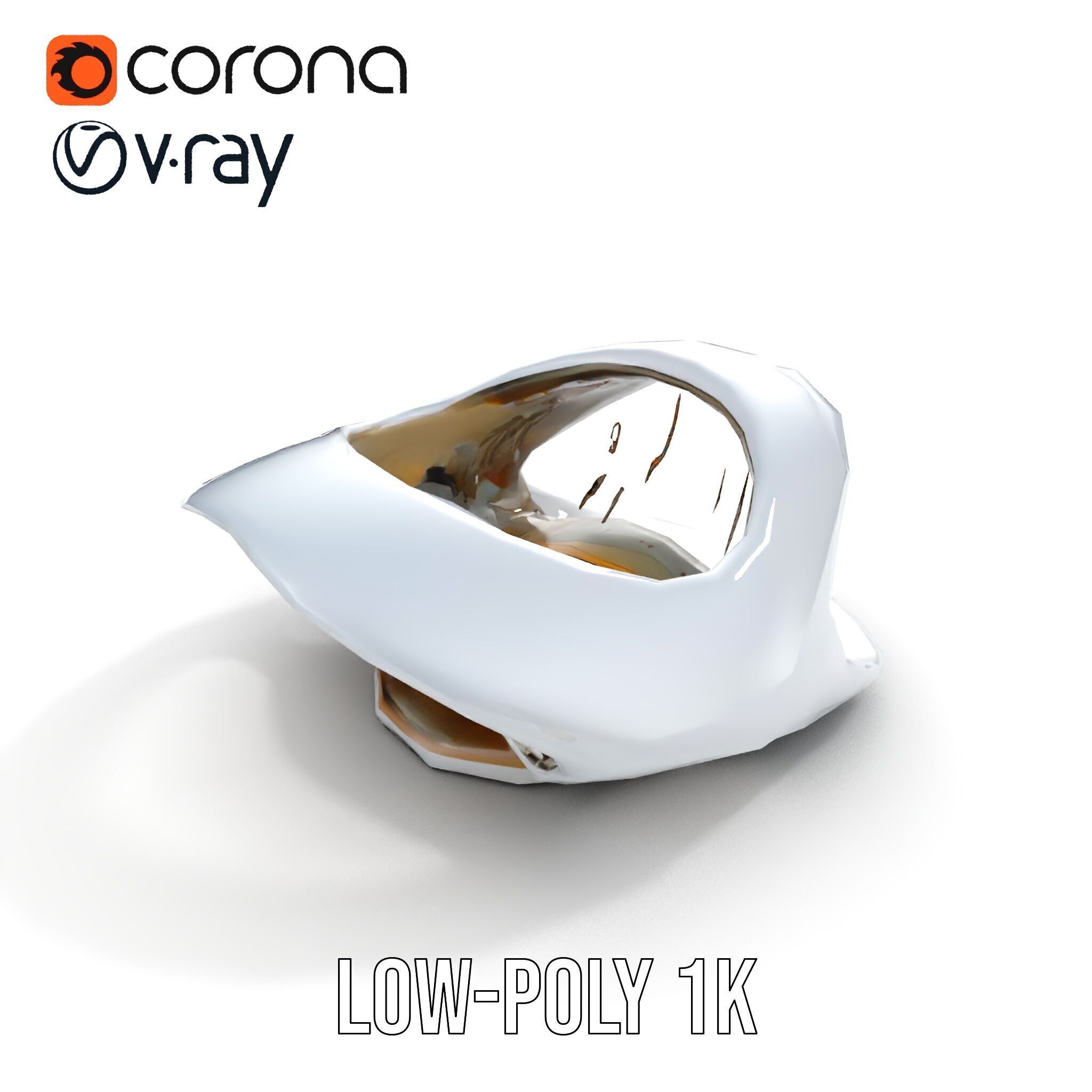 Futuristic Architectural Model Pack  Curved Structure Design Low-poly 3D model_7