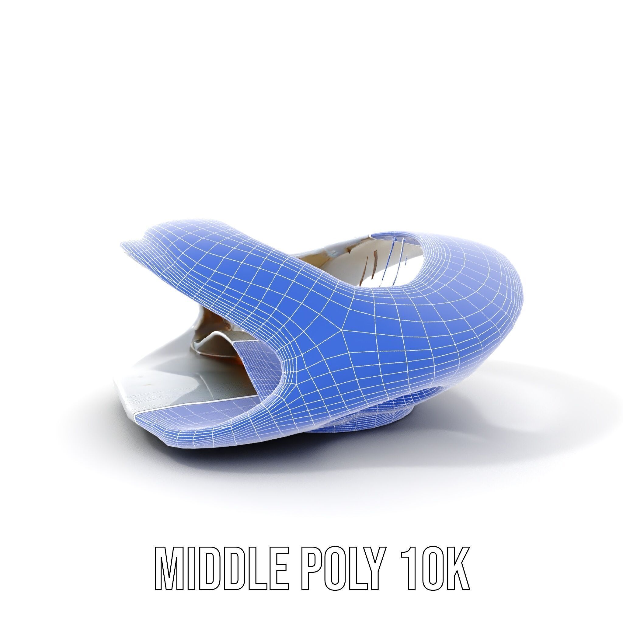 Futuristic Architectural Model Pack  Curved Structure Design Low-poly 3D model_30