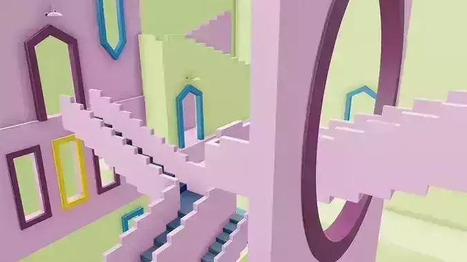 Squid Game Stairs Labyrinth  Execise