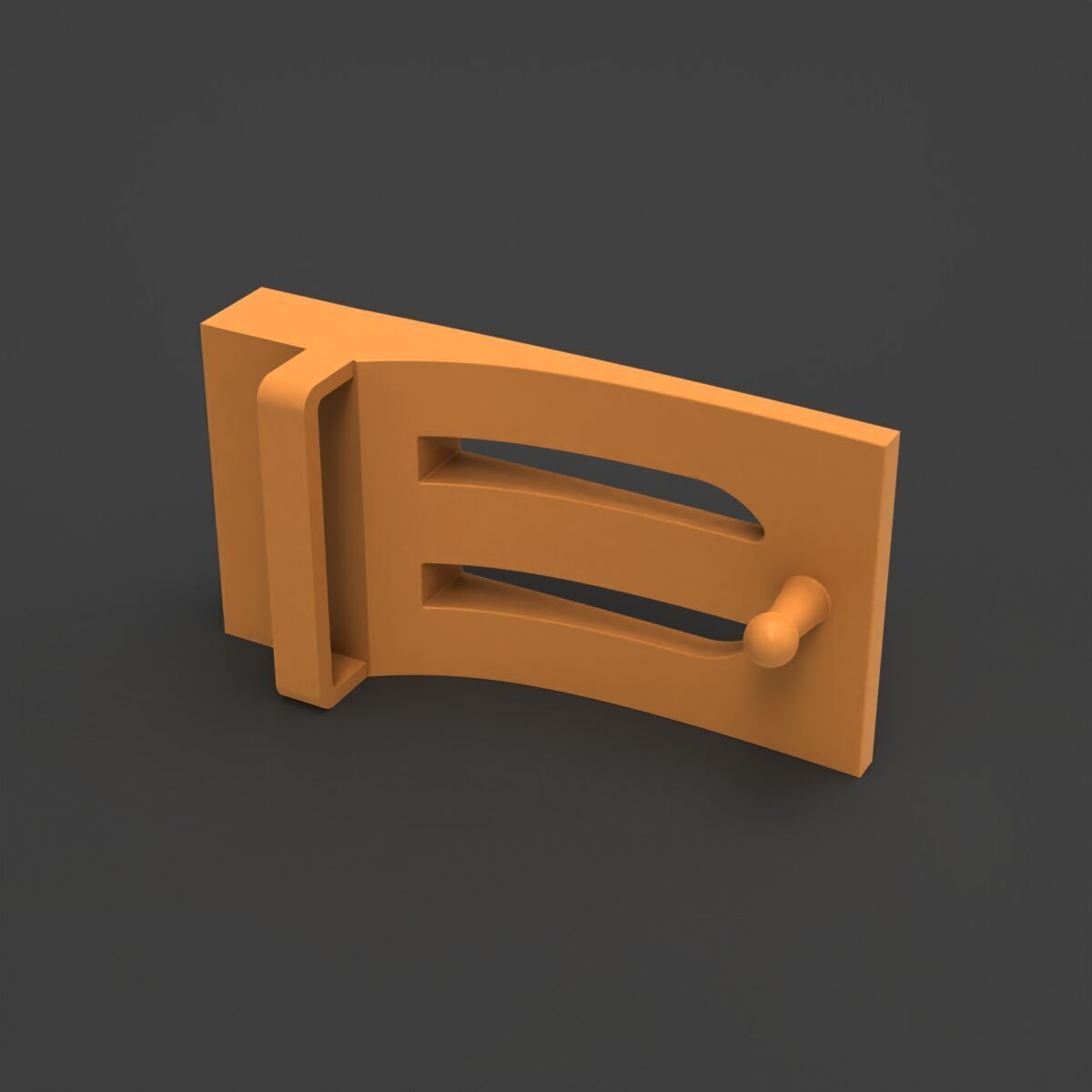 Belt Buckle 3D print model_8