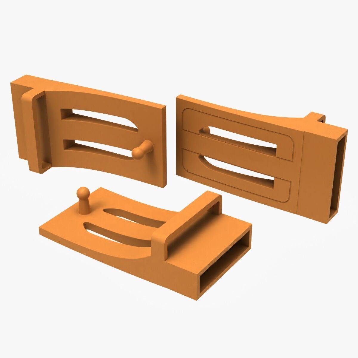 Belt Buckle 3D print model_5