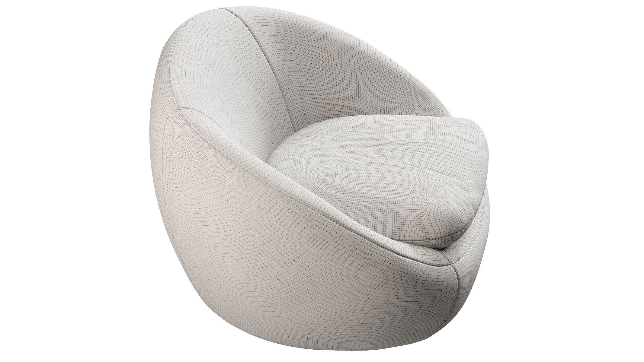 Cozy Swivel Chair 3D model_8