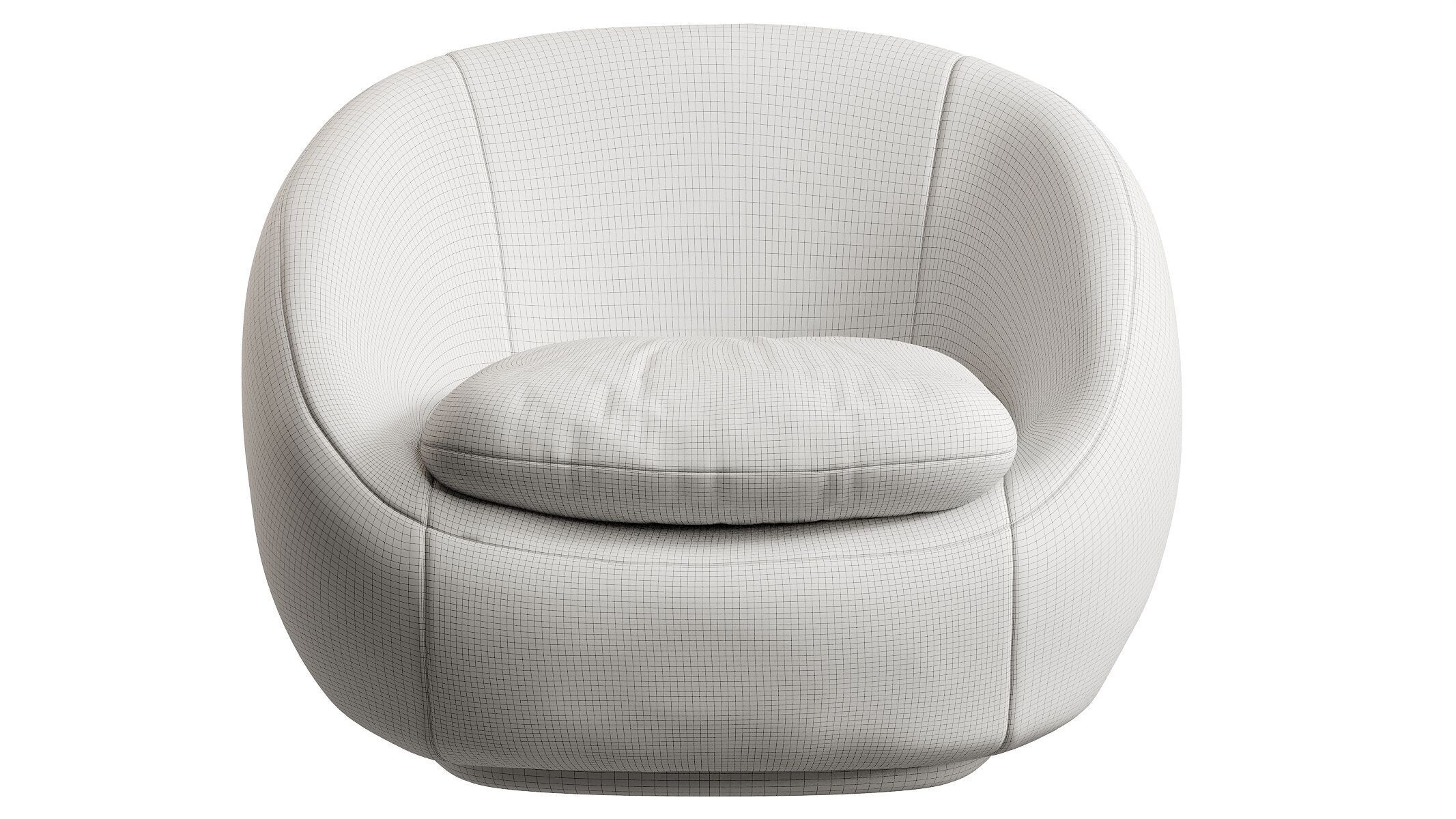 Cozy Swivel Chair 3D model_7