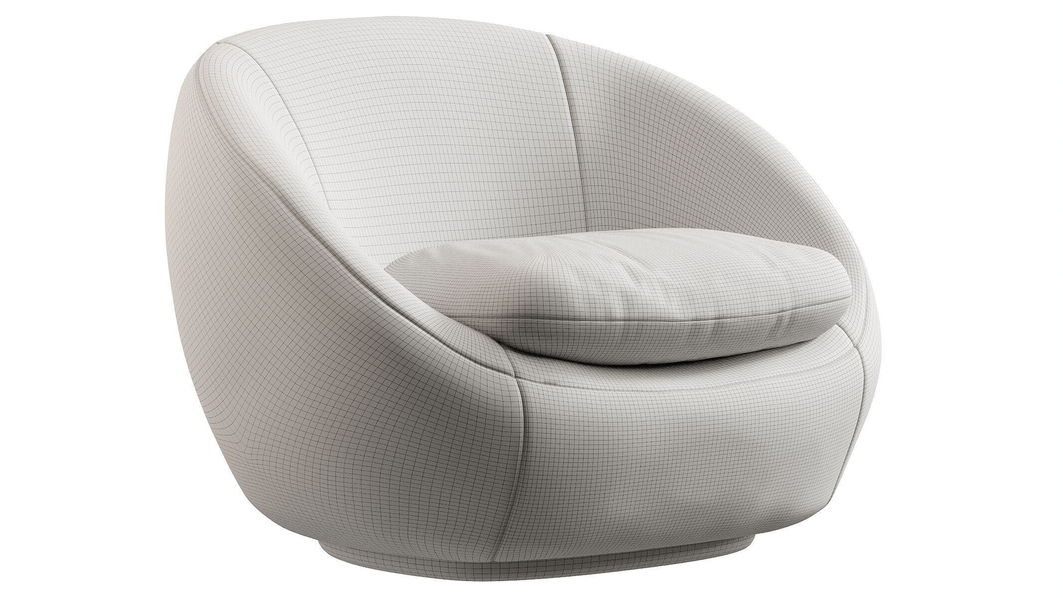 Cozy Swivel Chair 3D model_5