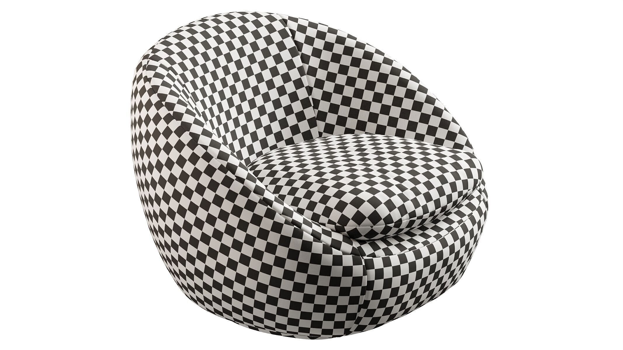 Cozy Swivel Chair 3D model_9