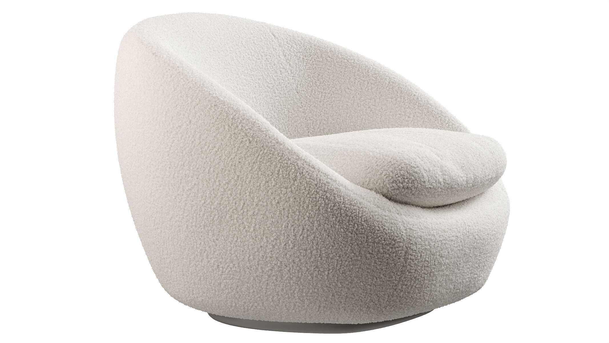 Cozy Swivel Chair 3D model_4