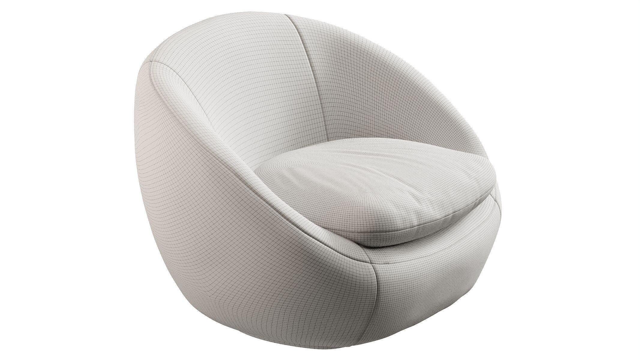 Cozy Swivel Chair 3D model_6