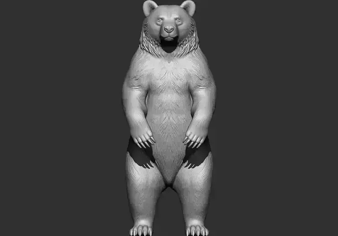 bear stl 3d printable model 3D print model