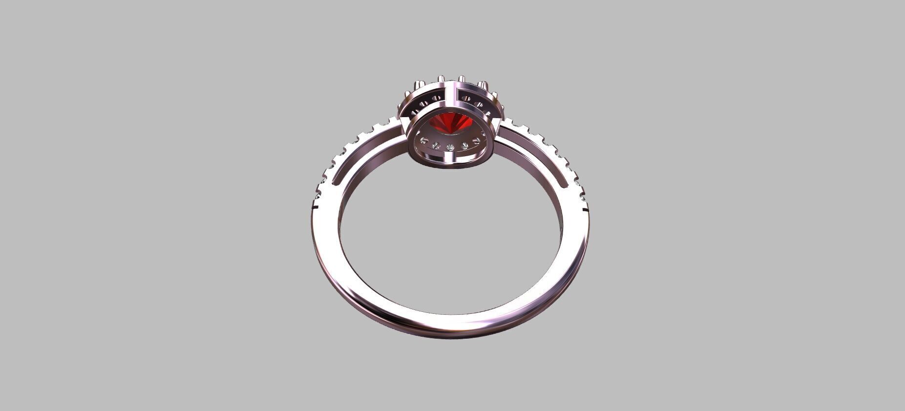 Diamond Ring 3D print model_8