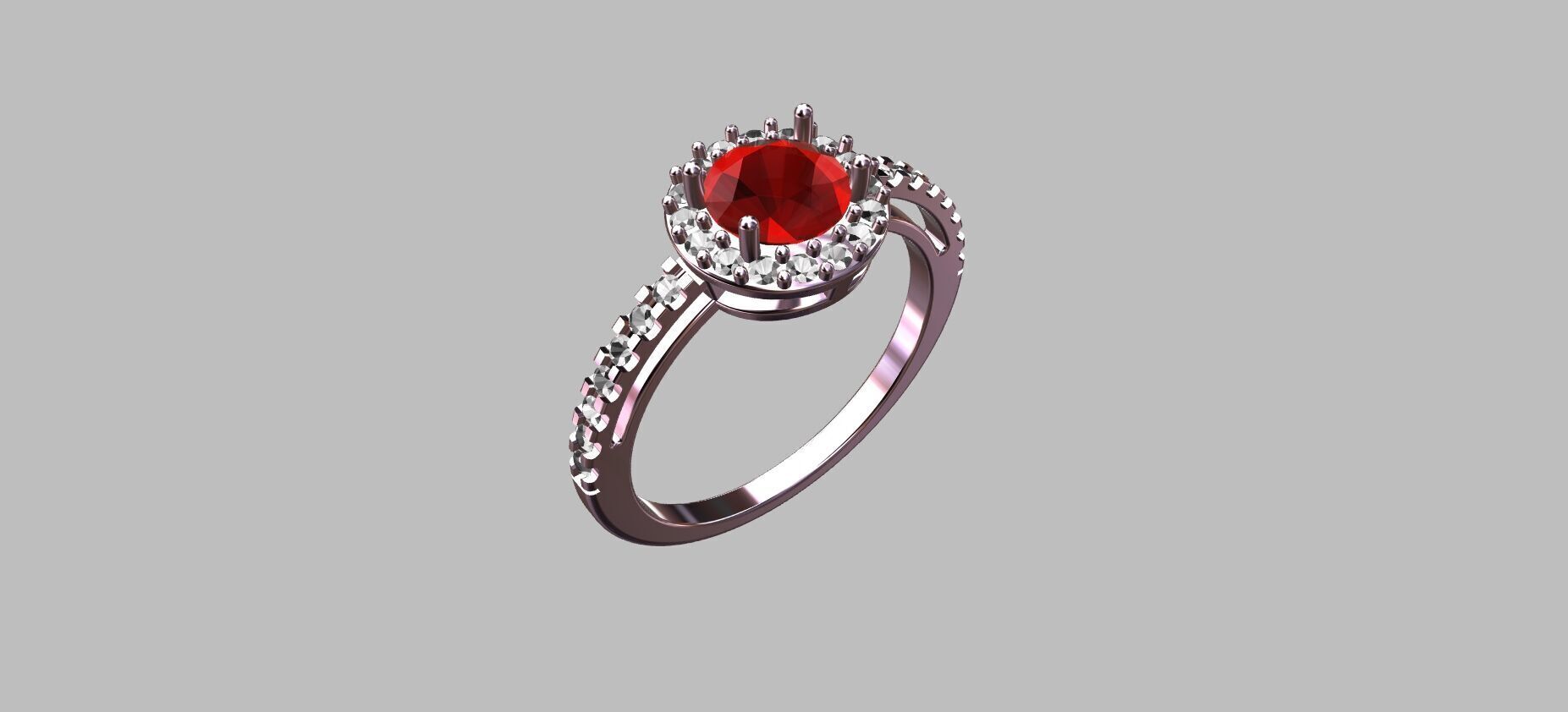 Diamond Ring 3D print model_7