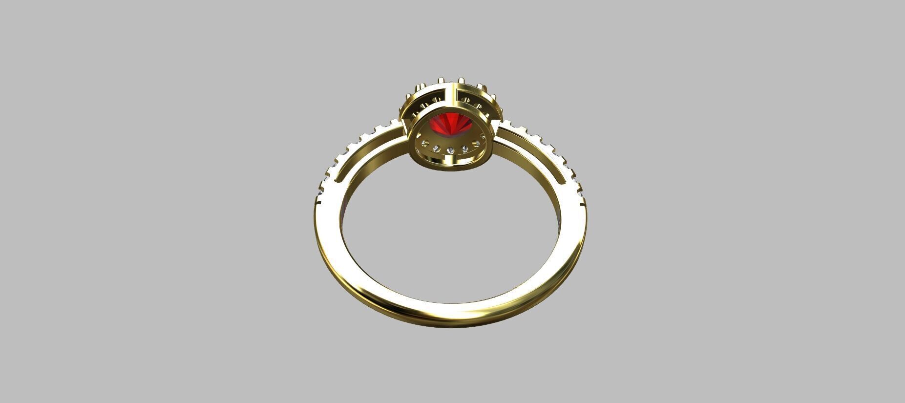 Diamond Ring 3D print model_2
