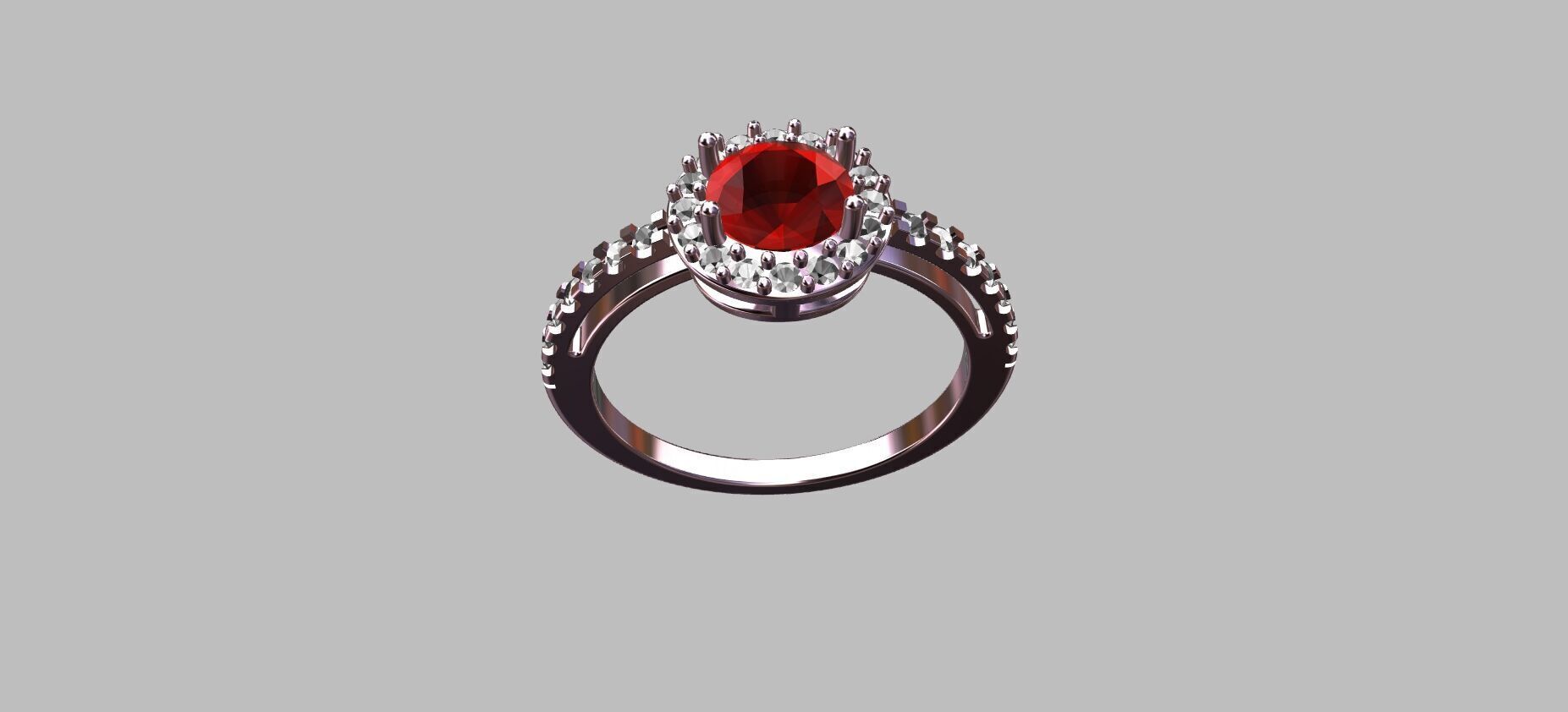 Diamond Ring 3D print model_9