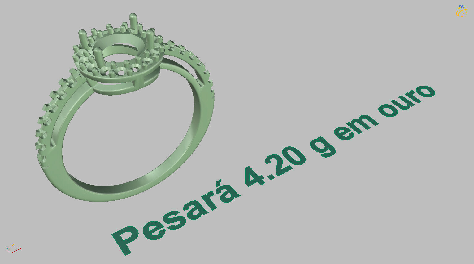 Diamond Ring 3D print model_14