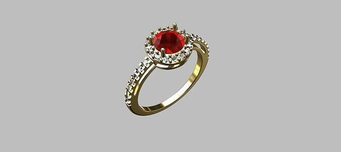 Diamond Ring 3D print model