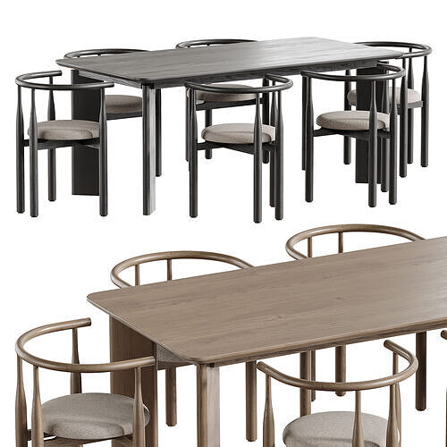 Dining table Ando 3D model