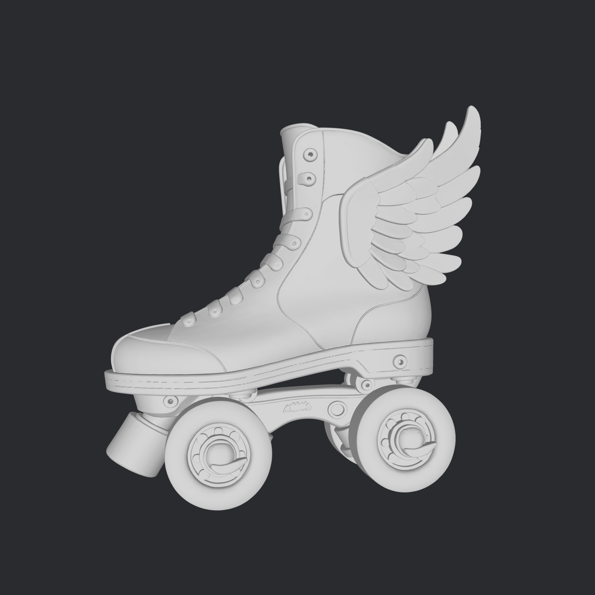 skate shoes  3D print model_1