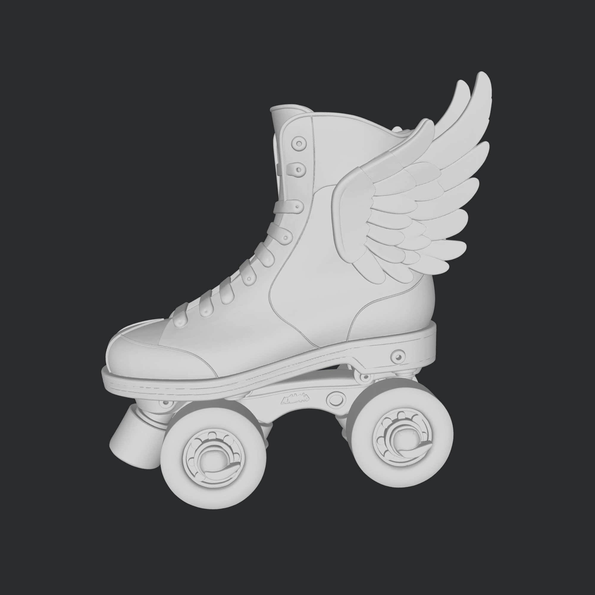 skate shoes  3D print model_4