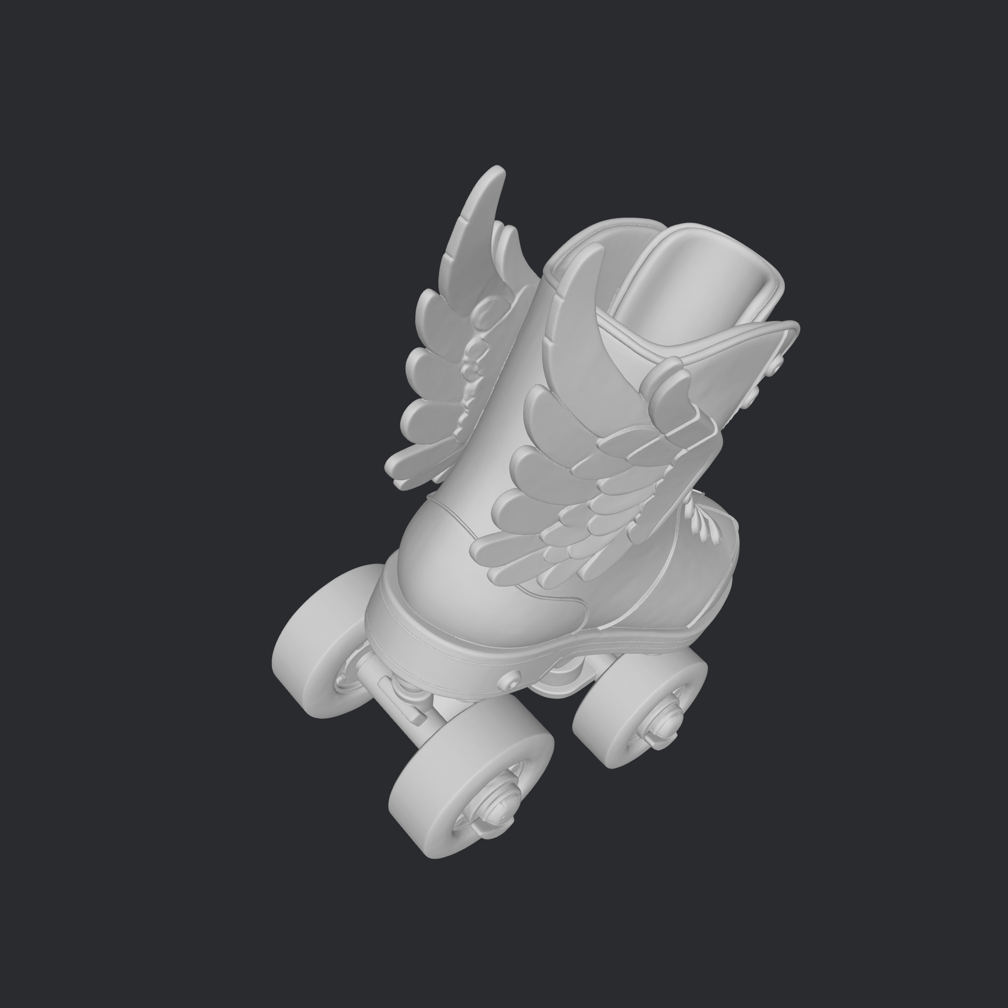 skate shoes  3D print model_2