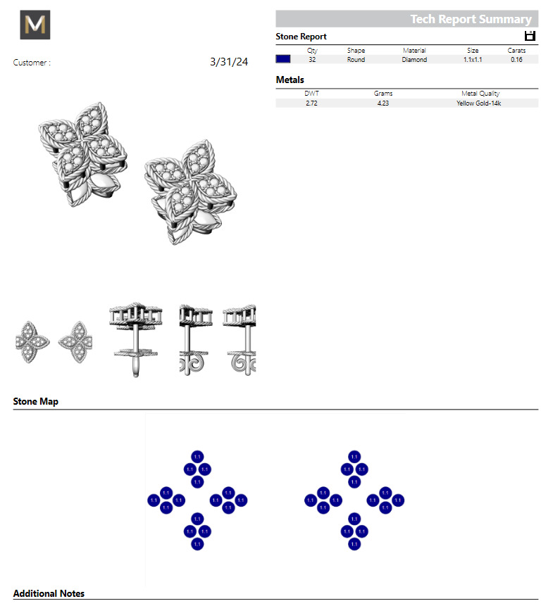 Roberto Coin Earrings 3D print model_6