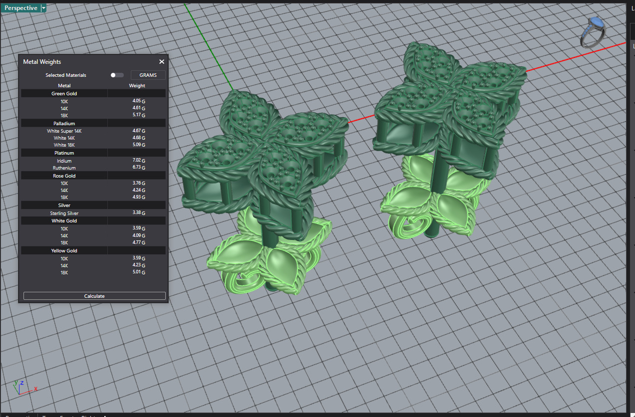 Roberto Coin Earrings 3D print model_5