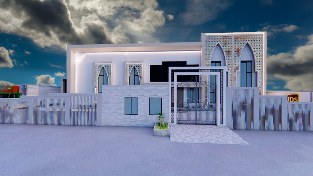 Modern Villa A72 DWG SketchUp Render Pack 3D model_1