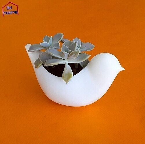Minimalist Bird Planter 3D print model