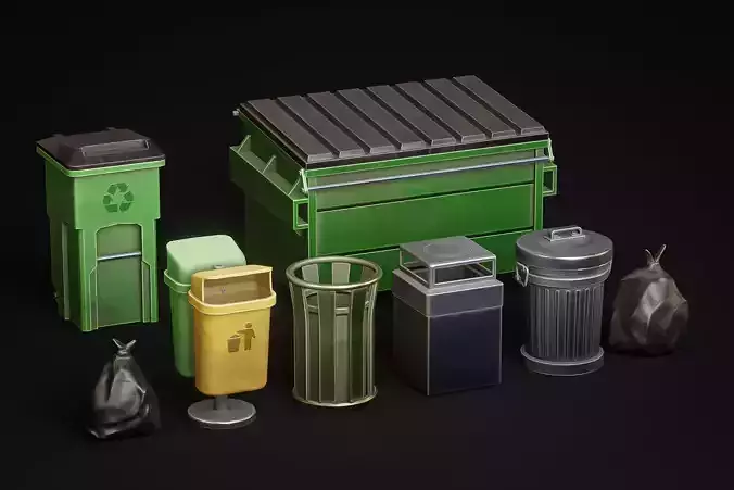 Trash Props - Urban - Stylized Pack