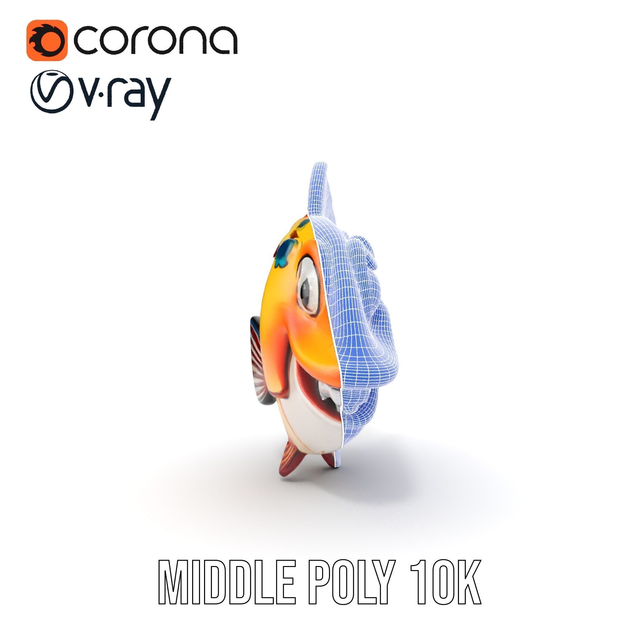 Cartoon Fish D Model Pack Low-poly 3D model_31