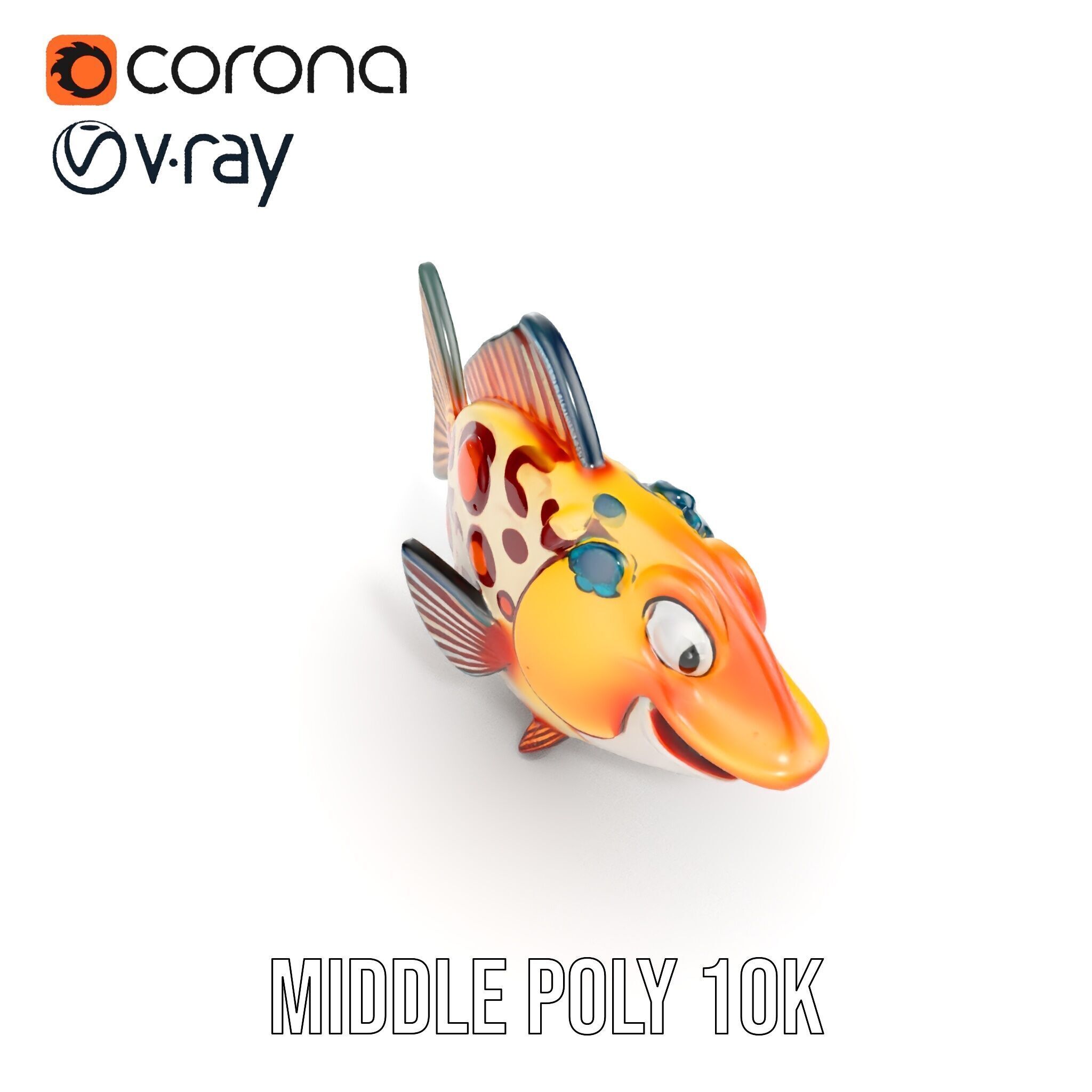 Cartoon Fish D Model Pack Low-poly 3D model_20