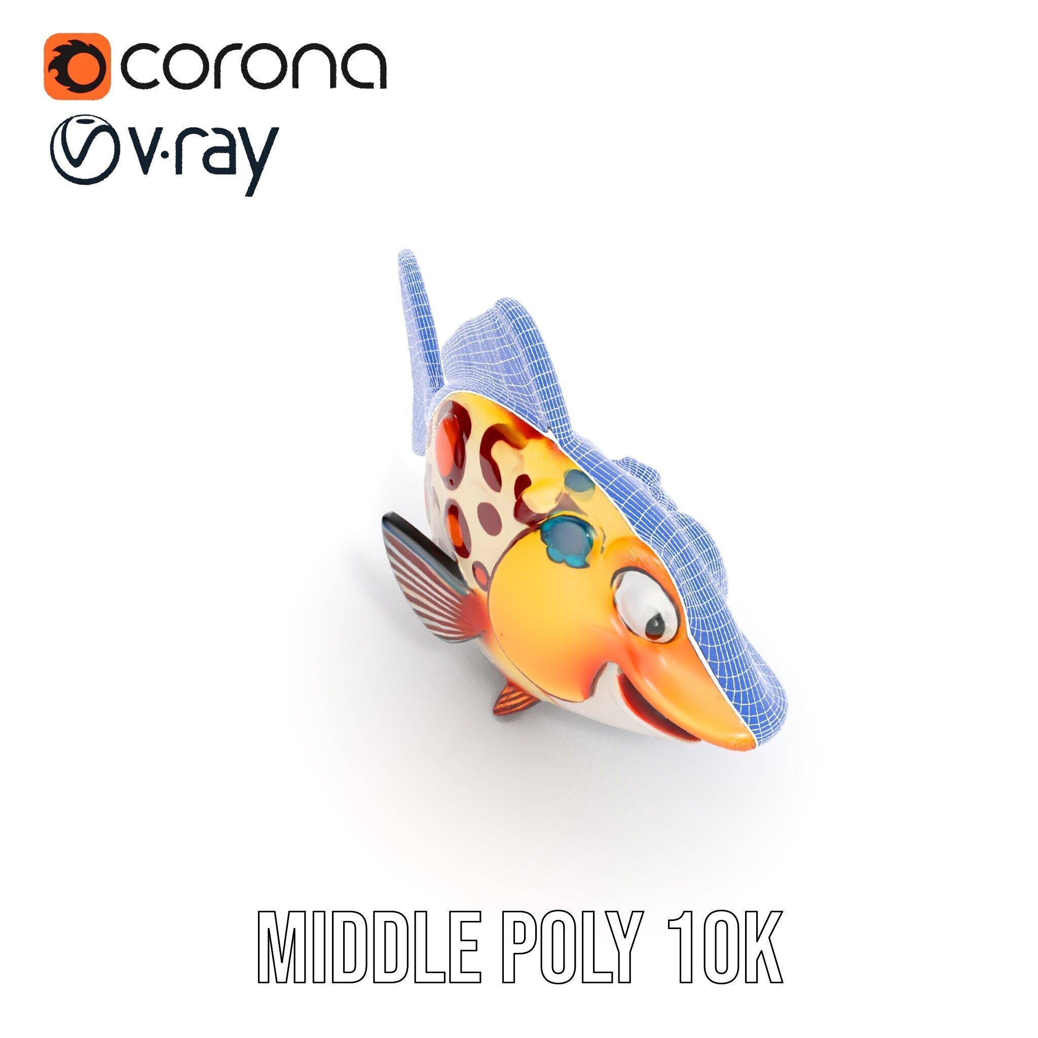Cartoon Fish D Model Pack Low-poly 3D model_22