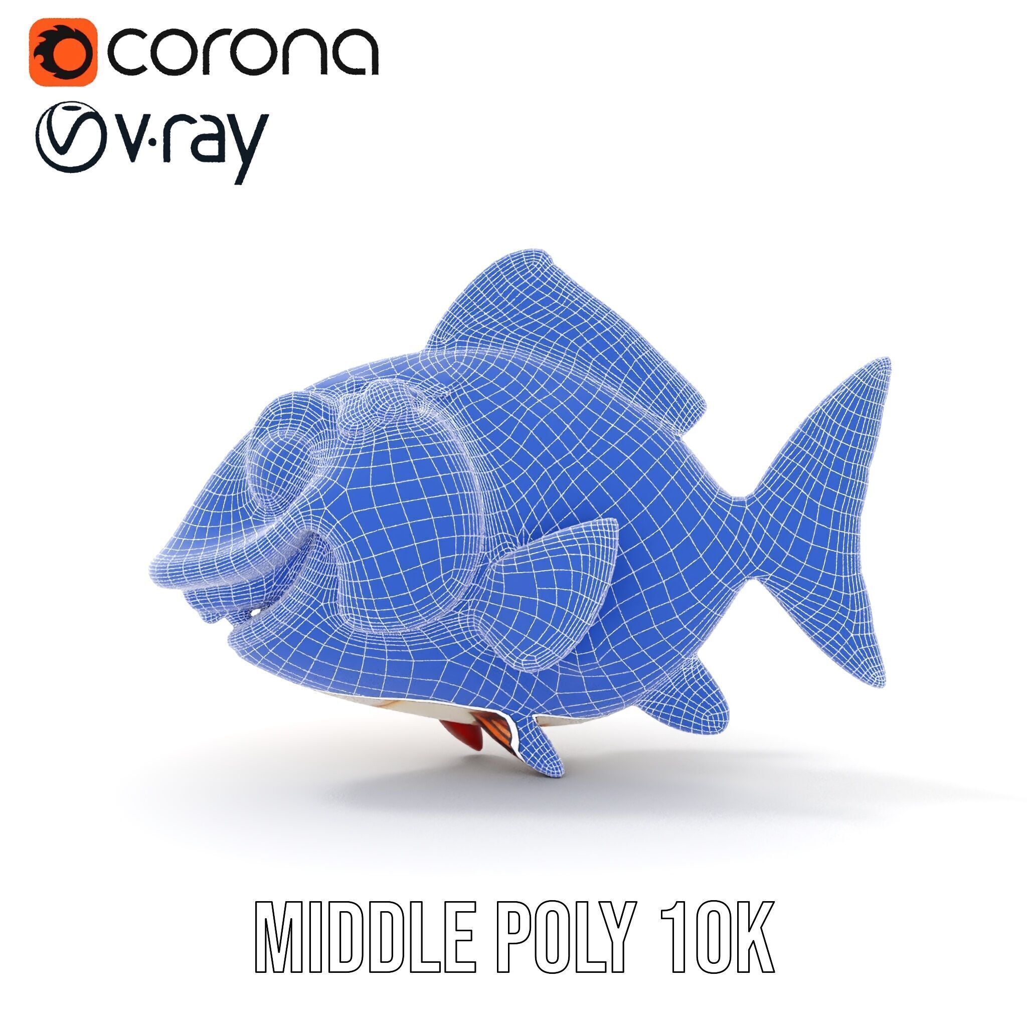 Cartoon Fish D Model Pack Low-poly 3D model_28
