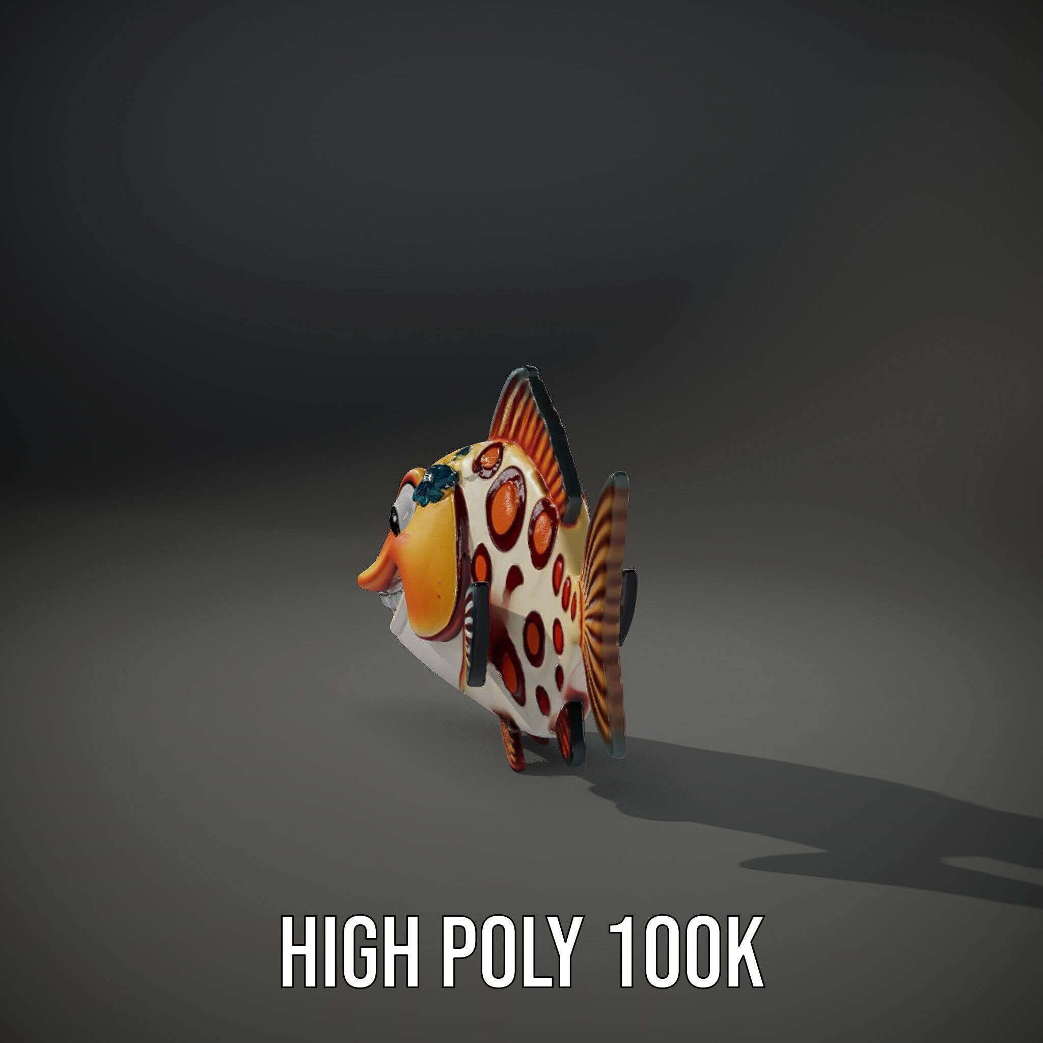 Cartoon Fish D Model Pack Low-poly 3D model_14